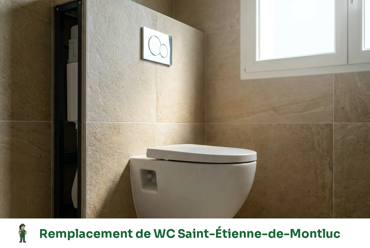 Remplacement de WC à Saint-Étienne-de-Montluc