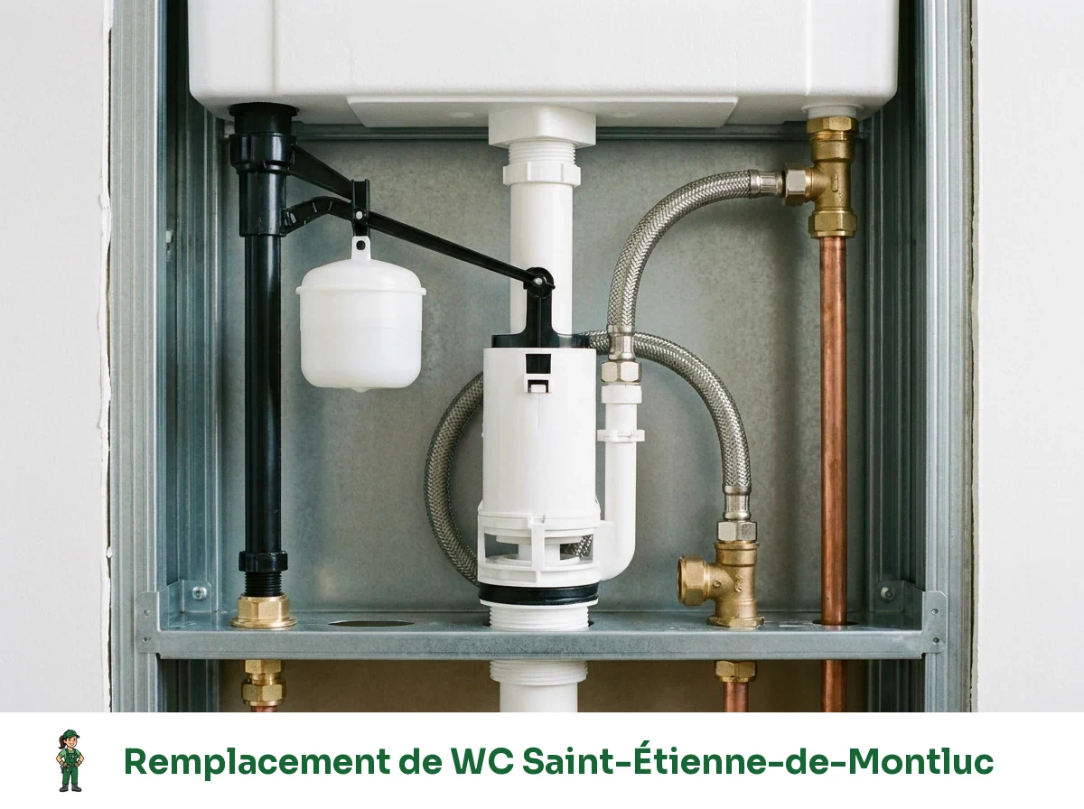 Remplacement de WC à Saint-Étienne-de-Montluc