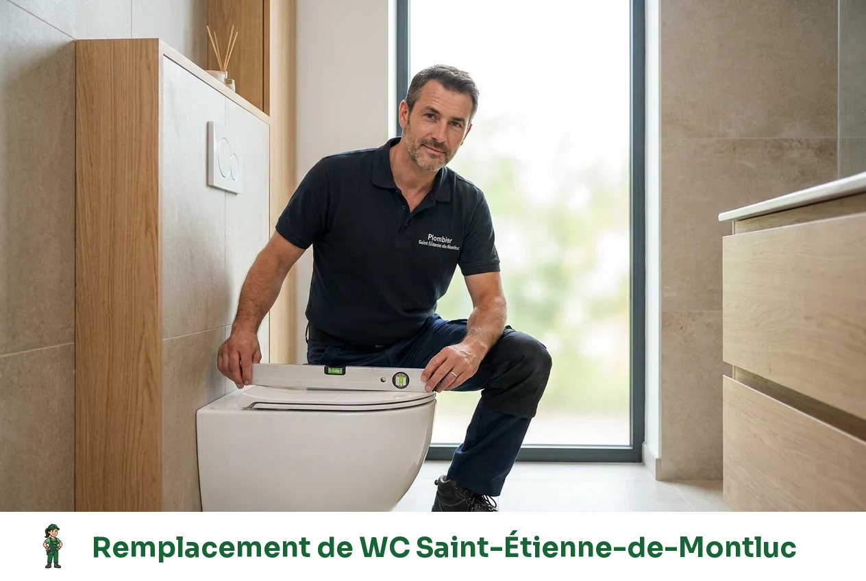 Remplacement de WC à Saint-Étienne-de-Montluc